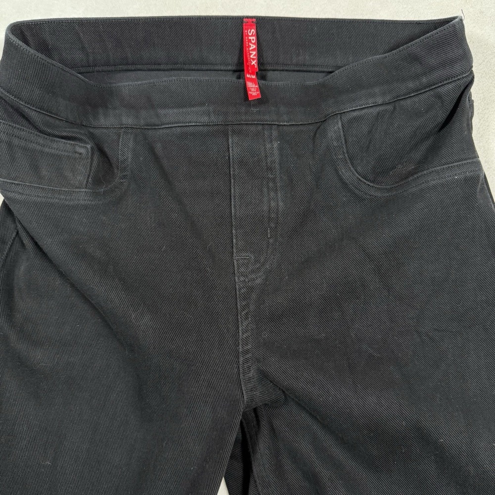 Spanx M‎ Tall Black Pants Ponte Leggings Ankle Fit Slim Business Casual Office